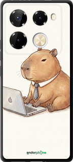 TPU чехол Funny Capybara CEO Working для Infinix Note 40 Pro 4G - 6777b-3691 изображение 