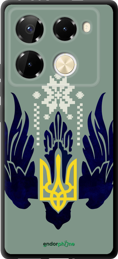 TPU чехол Тризуб с крыльями для Infinix Note 40 Pro 4G - 5640b-3691 изображение 