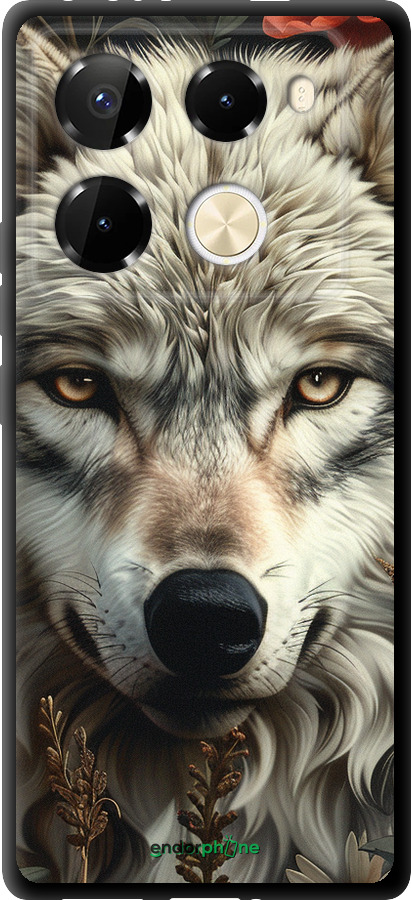 TPU чехол Волчий взгляд для Infinix Note 40 Pro 4G - 6066b-3691 изображение 