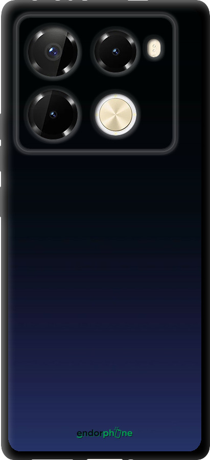TPU чехол Градиент в тёмно - синем стиле для Infinix Note 40 Pro 4G - 6542b-3691 изображение 