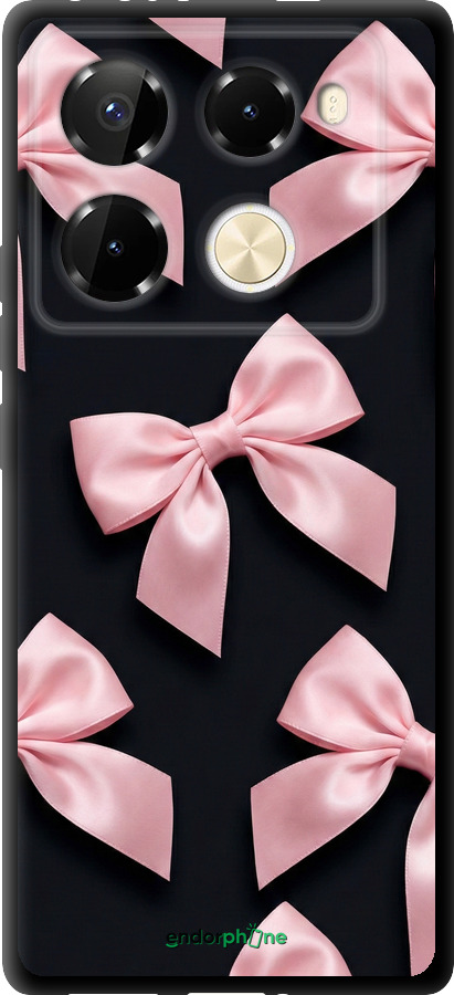TPU чехол Coquette Ribbons Dark Coquette для Infinix Note 40 Pro 4G - 6767b-3691 изображение 