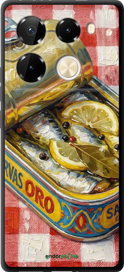 TPU чехол Vintage Sardine Tin Phone для Infinix Note 40 Pro 4G - 6772b-3691 изображение 