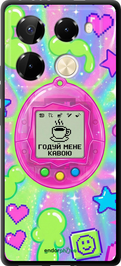 TPU чехол Y2K Aesthetic Retro Pet: Годуй мене кавою для Infinix Note 40 Pro 4G - 6784b-3691 изображение 