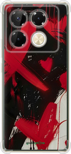 Силикон с усиленными углами чехол XO Love для Infinix Note 40 Pro 4G - 6044sp-3691 изображение 