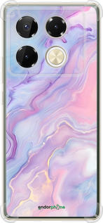 Силіконовий протиударний с посиленими кутами чехол Нежный мрамор для Infinix Note 40 Pro 4G - 6310sp-3691 изображение 