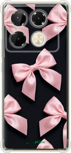 Силіконовий протиударний с посиленими кутами чехол Coquette Ribbons Dark Coquette для Infinix Note 40 Pro 4G - 6767sp-3691 изображение 