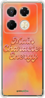 Силикон с усиленными углами чехол Aura Gradient Main Character Energy Aesthetic Y2K для Infinix Note 40 Pro 4G - 6783sp-3691 изображение 