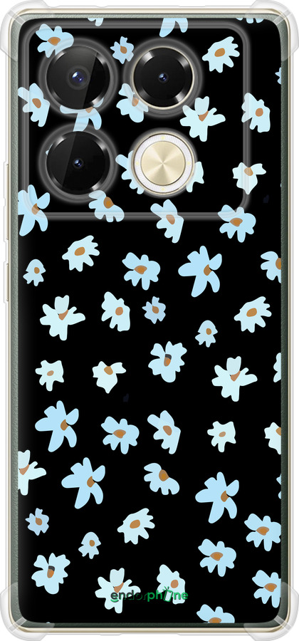 Силикон с усиленными углами чехол Цветочный для Infinix Note 40 Pro 4G - 4900sp-3691 изображение 