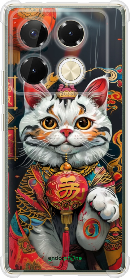 Силикон с усиленными углами чехол China Cat v2 для Infinix Note 40 Pro 4G - 6135sp-3691 изображение 