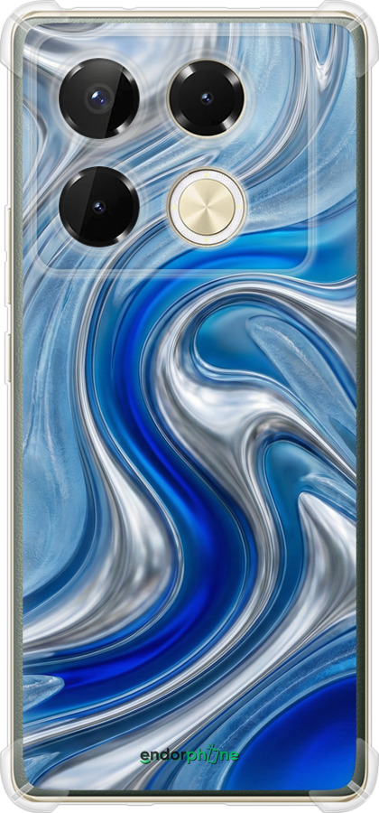 Силикон с усиленными углами чехол Liquid Chrome для Infinix Note 40 Pro 4G - 6781sp-3691 изображение 