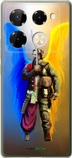 Силиконовый чехол Воин-Ангел для Infinix Note 40 Pro 4G - 5317u-3691 изображение 
