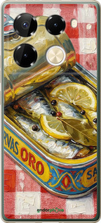 Силиконовый чехол 'Vintage Sardine Tin Phone' для Infinix Note 40 Pro 4G изображение 7