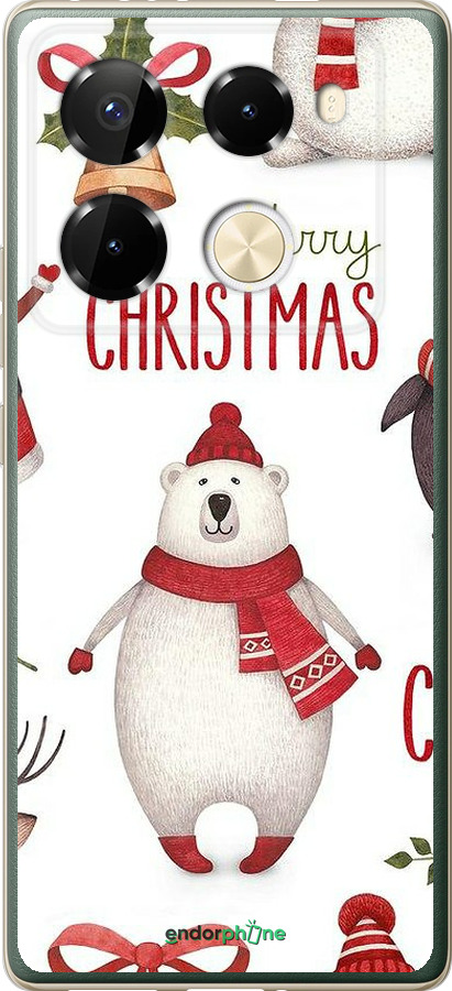 Силіконовий чехол Merry Christmas для Infinix Note 40 Pro 4G - 4106u-3691 изображение 