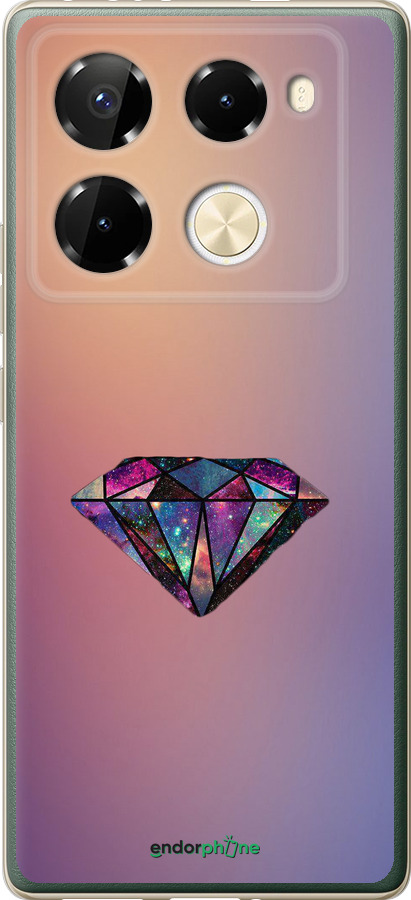 Силиконовый чехол Диамант для Infinix Note 40 Pro 4G - 4352u-3691 изображение 