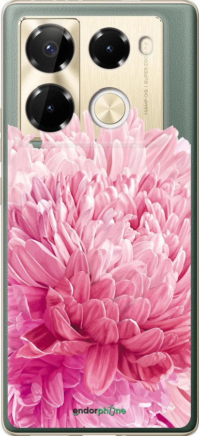 Силиконовый чехол Хризантема для Infinix Note 40 Pro 4G - 4666u-3691 изображение 