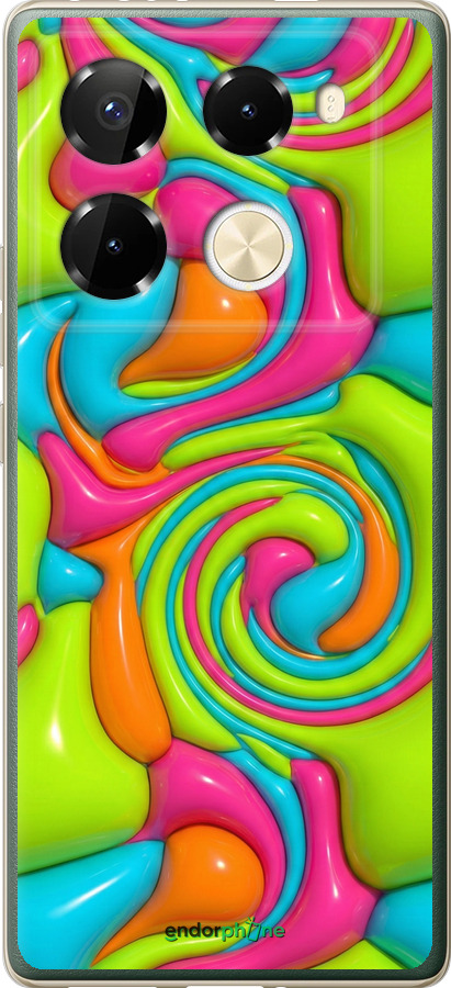 Силиконовый чехол Y2K Jelly Dream для Infinix Note 40 Pro 4G - 6780u-3691 изображение 