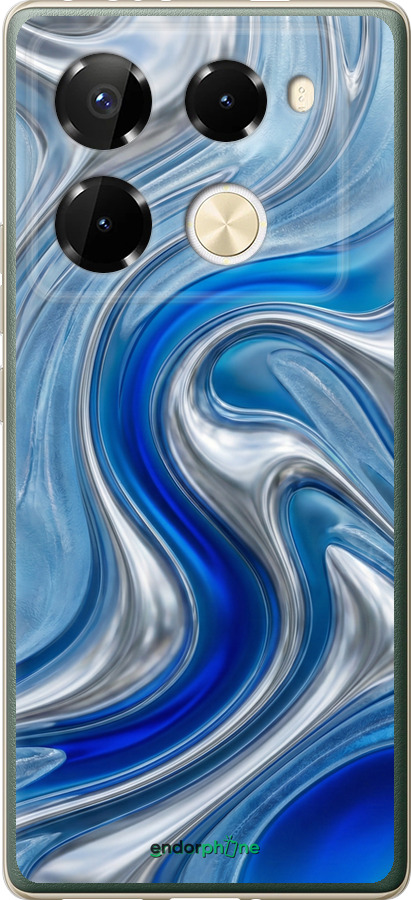 Силиконовый чехол Liquid Chrome для Infinix Note 40 Pro 4G - 6781u-3691 изображение 