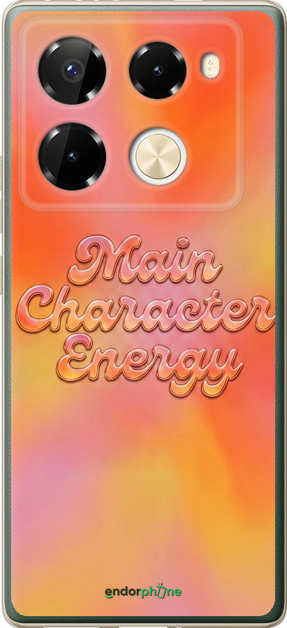 Силиконовый чехол Aura Gradient Main Character Energy Aesthetic Y2K для Infinix Note 40 Pro 4G - 6783u-3691 изображение 