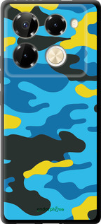 TPU чехол Жовто-блакитний камуфляж для Infinix Note 40 PRO 5G - 1084b-3690 изображение 