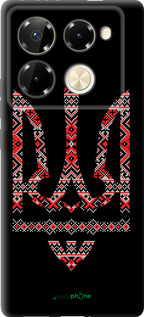 TPU чехол Герб - вышиванка на черном фоне для Infinix Note 40 PRO 5G - 1196b-3690 изображение 