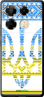 TPU чехол Герб - вишиванка жовто-блакитна  для Infinix Note 40 PRO 5G - 1197b-3690 изображение 