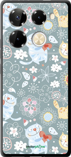 TPU чехол Котята v3 для Infinix Note 40 PRO 5G - 1223b-3690 изображение 
