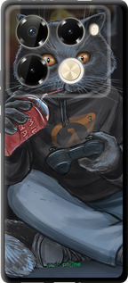TPU чехол gamer cat для Infinix Note 40 PRO 5G - 4140b-3690 изображение 
