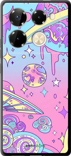 TPU чехол Розовая галактика для Infinix Note 40 PRO 5G - 4146b-3690 изображение 