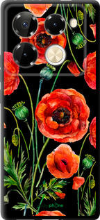 TPU чехол Нарисованные маки для Infinix Note 40 PRO 5G - 4278b-3690 изображение 