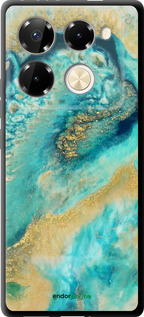 TPU чехол Green marble для Infinix Note 40 PRO 5G - 4365b-3690 изображение 