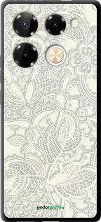 TPU чехол Біле мереживо для Infinix Note 40 Pro+ 5G - 4383b-3801 изображение 