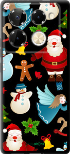 TPU чехол Новогодний 1 для Infinix Note 40 Pro+ 5G - 4614b-3801 изображение 