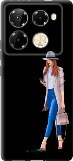 TPU чехол Девушка 1 для Infinix Note 40 PRO 5G - 4751b-3690 изображение 