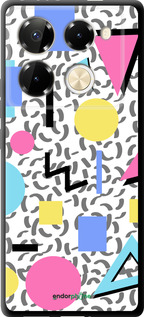 TPU чехол Color shapes для Infinix Note 40 PRO 5G - 4893b-3690 изображение 
