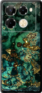 TPU чехол Мрамор золото богатство для Infinix Note 40 PRO 5G - 5419b-3690 изображение 