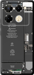 TPU чехол Деталі смартфона для Infinix Note 40 Pro+ 5G - 5487b-3801 изображение 