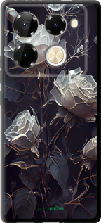 TPU чехол Троянди 2 для Infinix Note 40 Pro+ 5G - 5550b-3801 изображение 