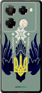 TPU чехол Тризуб с крыльями для Infinix Note 40 PRO 5G - 5640b-3690 изображение 