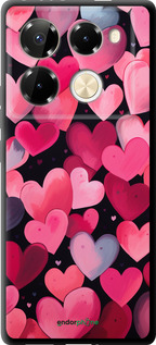 TPU чехол Сердечки 4 для Infinix Note 40 PRO 5G - 5662b-3690 изображение 