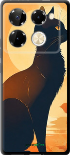 TPU чехол Черная кошка v2 для Infinix Note 40 PRO 5G - 5830b-3690 изображение 