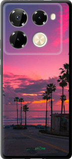 TPU чехол Пальмы для Infinix Note 40 Pro+ 5G - 5873b-3801 изображение 