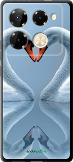 TPU чехол Лебеді для Infinix Note 40 PRO 5G - 6007b-3690 изображение 