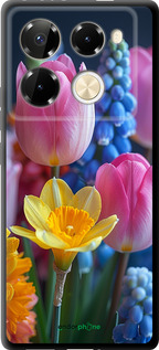 TPU чехол Весенние цветы для Infinix Note 40 PRO 5G - 6058b-3690 изображение 