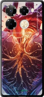TPU чехол Crystal Heart для Infinix Note 40 PRO 5G - 6070b-3690 изображение 