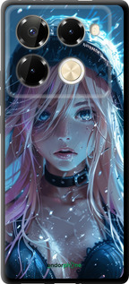 TPU чехол Аниме-дива под дождем для Infinix Note 40 Pro+ 5G - 6120b-3801 изображение 