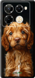 TPU чехол Cocker spaniel на черном фоне для Infinix Note 40 PRO 5G - 6137b-3690 изображение 