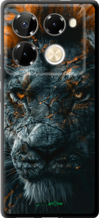 TPU чехол Пламенный лев для Infinix Note 40 PRO 5G - 6153b-3690 изображение 