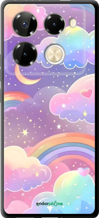 TPU чехол Облака и радуга для Infinix Note 40 PRO 5G - 6312b-3690 изображение 