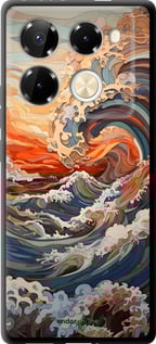TPU чехол Арт хвилі для Infinix Note 40 PRO 5G - 6324b-3690 изображение 
