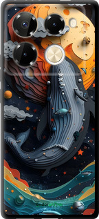 TPU чехол Кит в космосе для Infinix Note 40 PRO 5G - 6328b-3690 изображение 